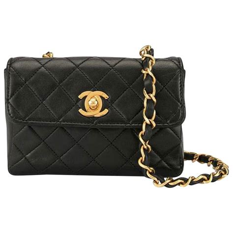 chanel micro flap|Mini classic handbag, Lambskin, black — Fashion .